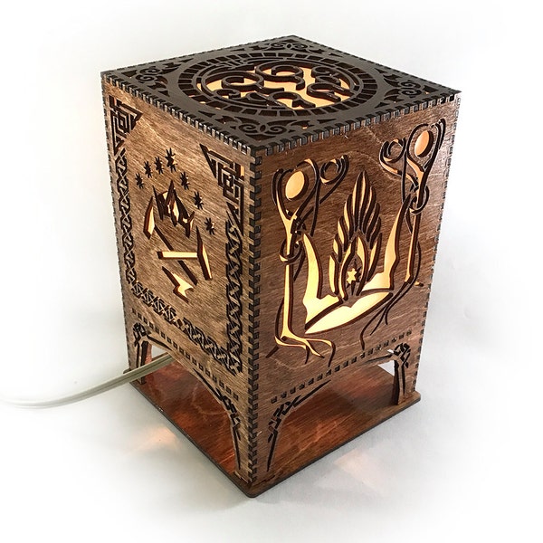 Lord of the Rings Middle Earth Lasercut Lamp