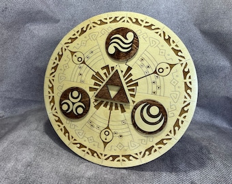 Legend of Zelda Lasercut Wooden Time Gate Wall Art