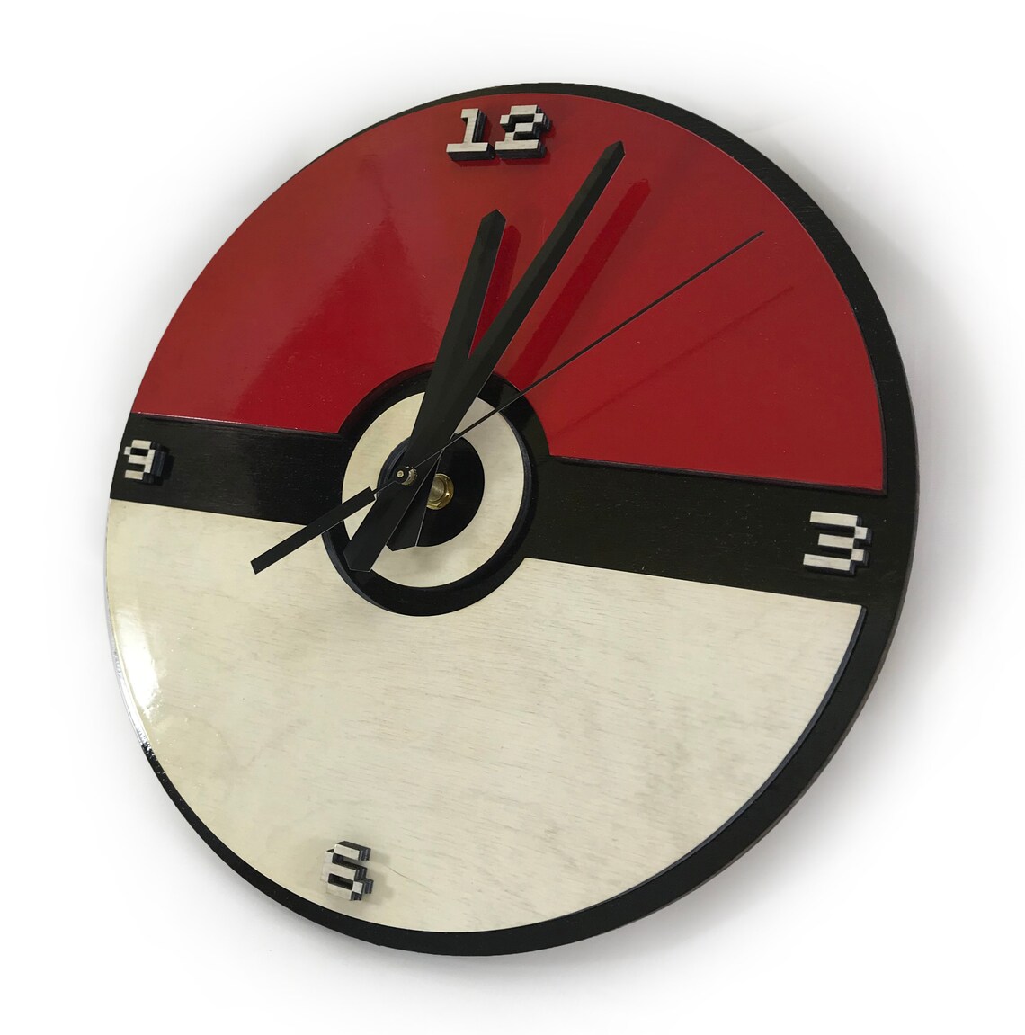Pokemon Pokeball Clock Etsy