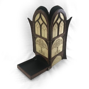 Elven Style Wooden Dice Tower image 1