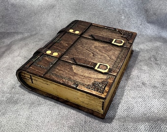 Wooden Book Jewelry or Precious Items Box