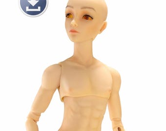 Digital Download, BJD, ball jointed doll, male