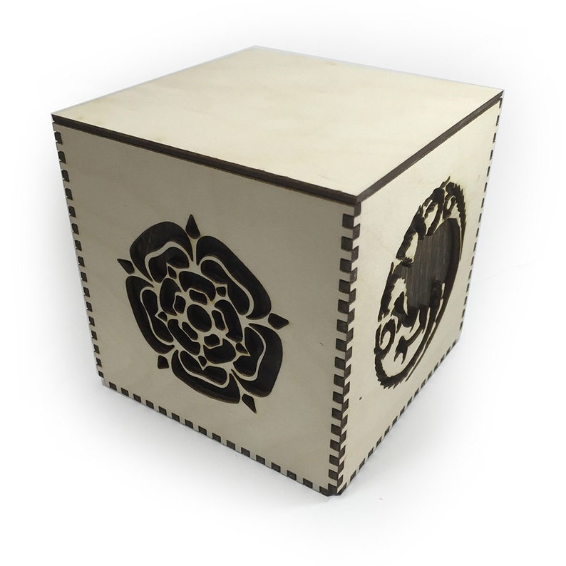 Lasercut Game of Thrones 4in Cube Box Etsy