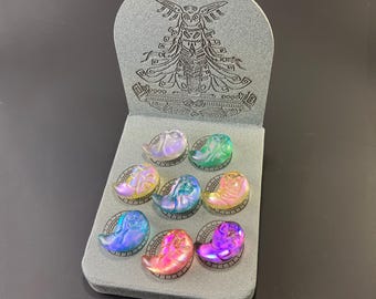 Zelda TOTK Secret Stones Replica Display – LED Zonai Shrine Stand – Handmade Resin Collectible
