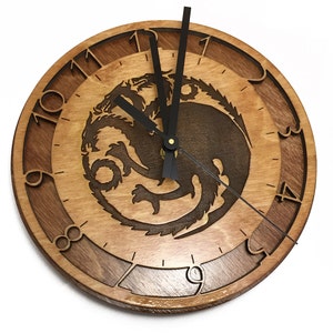 Game of Thrones Targaryen Sigil Wall Clock image 3