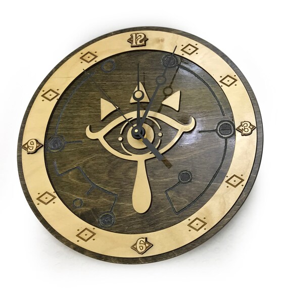 Legend of Zelda Sheika Eye 11.5in Wall Clock Etsy