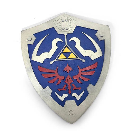 Wooden Legend of Zelda Hylian Shield Wall Art 