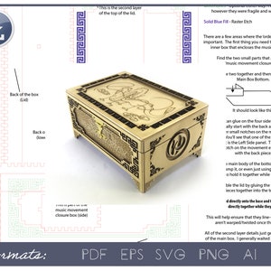 Lasercut/CNC Music Box / Jewelry Box - Digital Download Only