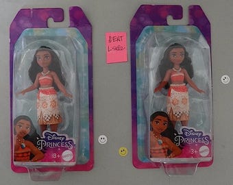 Two (2) Mattel Disney Princess Small 3.5” MOANA Dolls in Packages (2562)
