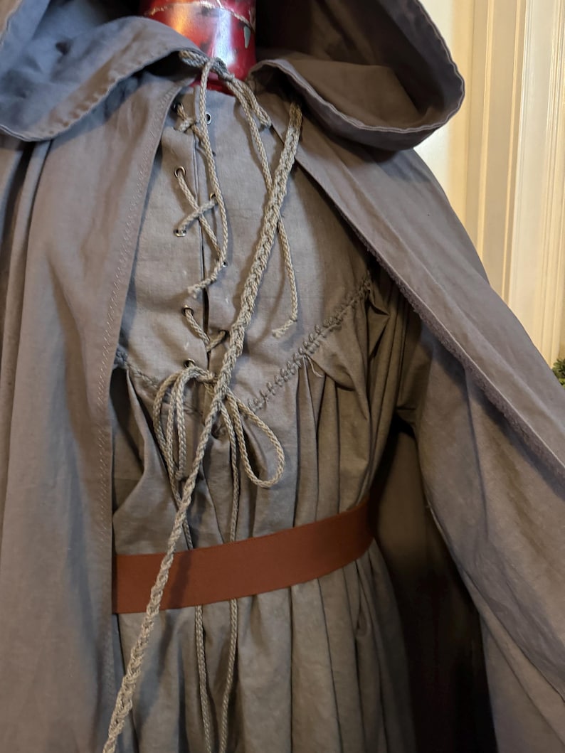 Embroidered- Handspun Cotton Robe, Cloaks and Satchel - Etsy