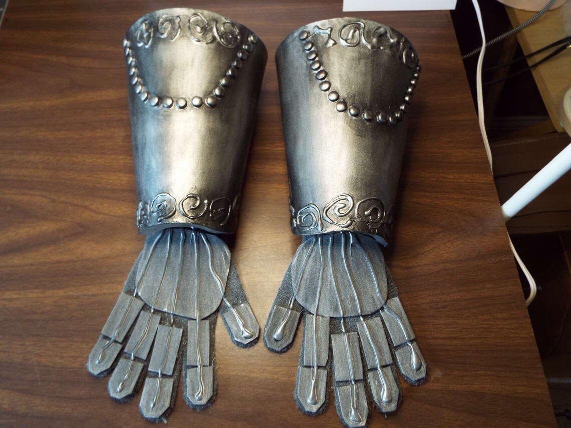Cosplay Silver Gauntlets/gloves/knight/medieval/ Villain Etsy