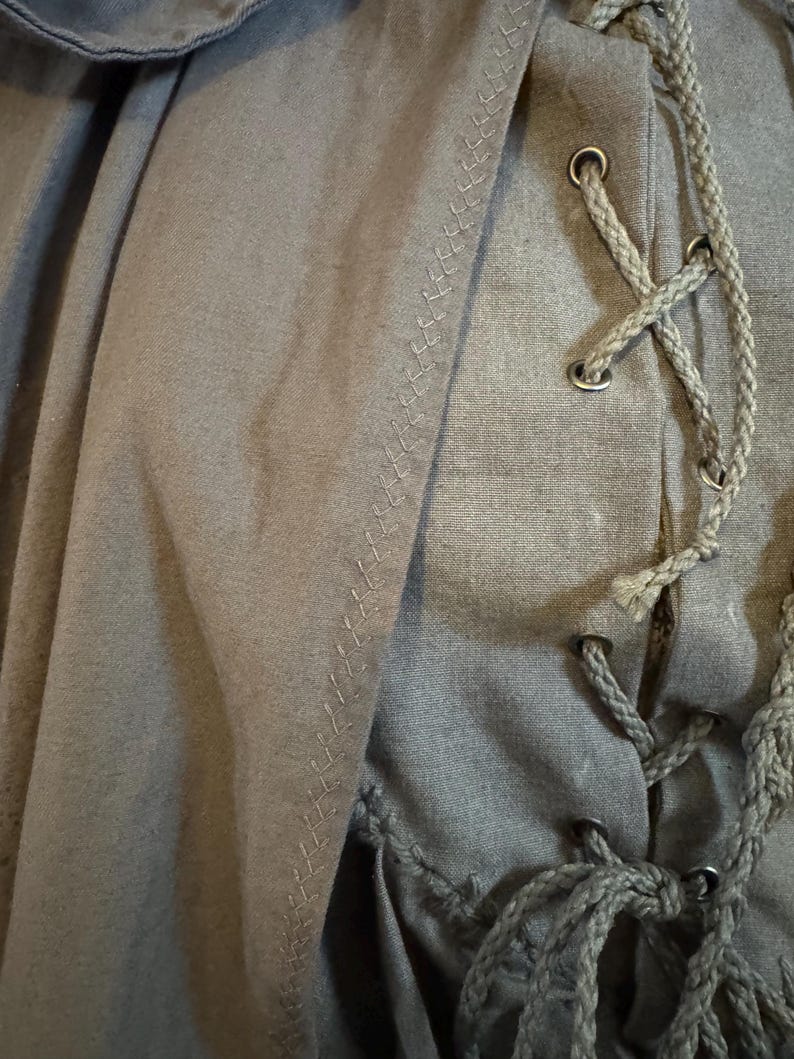 Embroidered- Handspun Cotton Robe, Cloaks and Satchel - Etsy