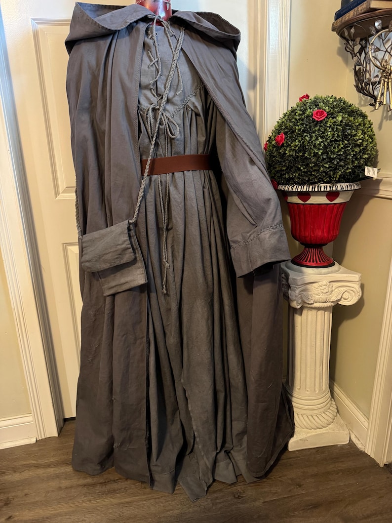 Embroidered- Handspun Cotton Robe, Cloaks and Satchel - Etsy