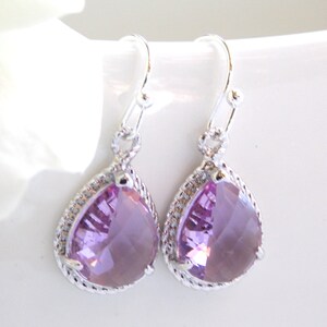 Wedding Jewelry, Bridesmaid Jewelry, Lavender Earrings, Lilac, Violet, Purple, Weddings Gifts, Bridesmaid Gifts, Brides Gifts, Dangle, Drop,
