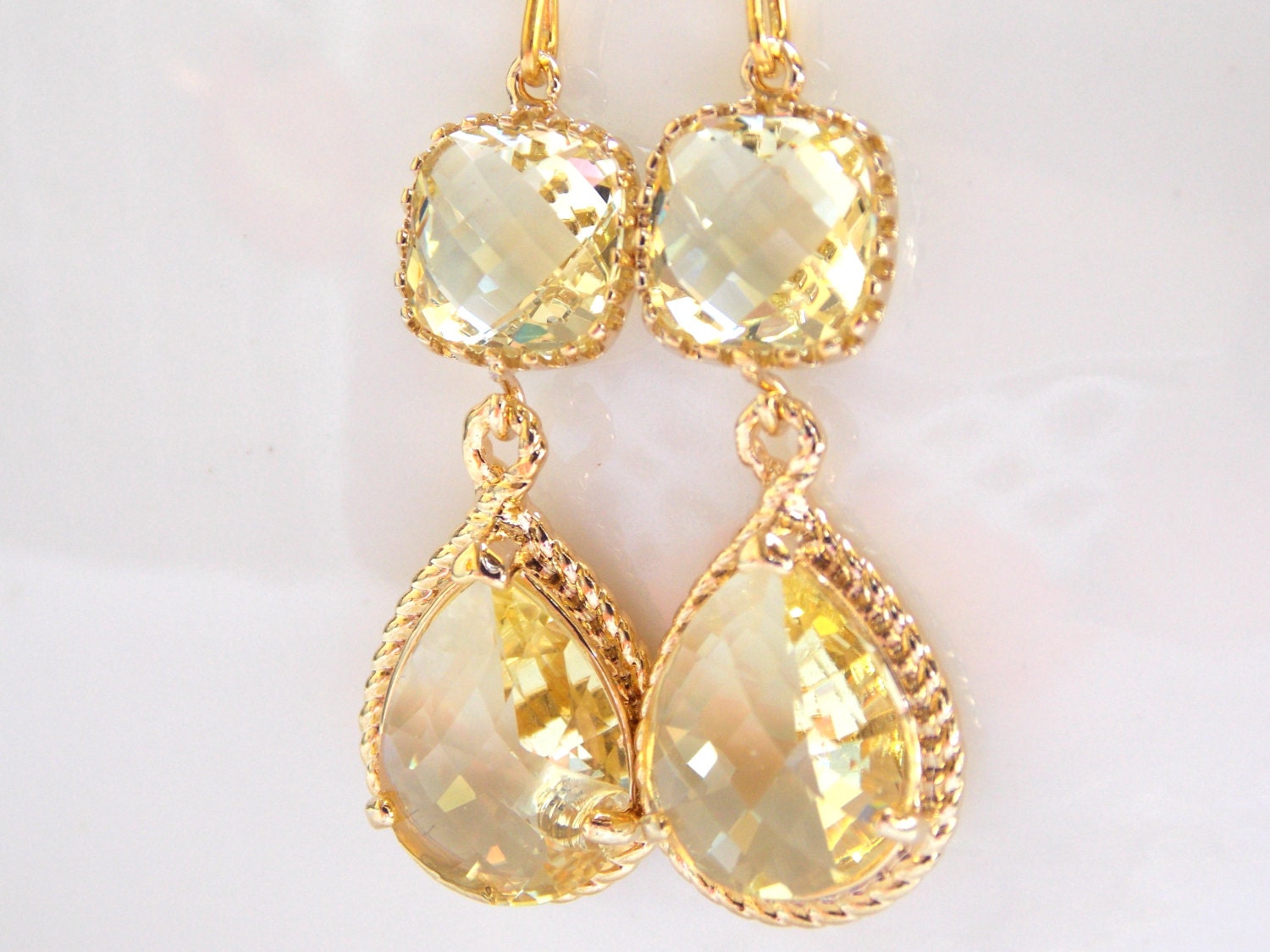 Pendientes Amarillos Boda