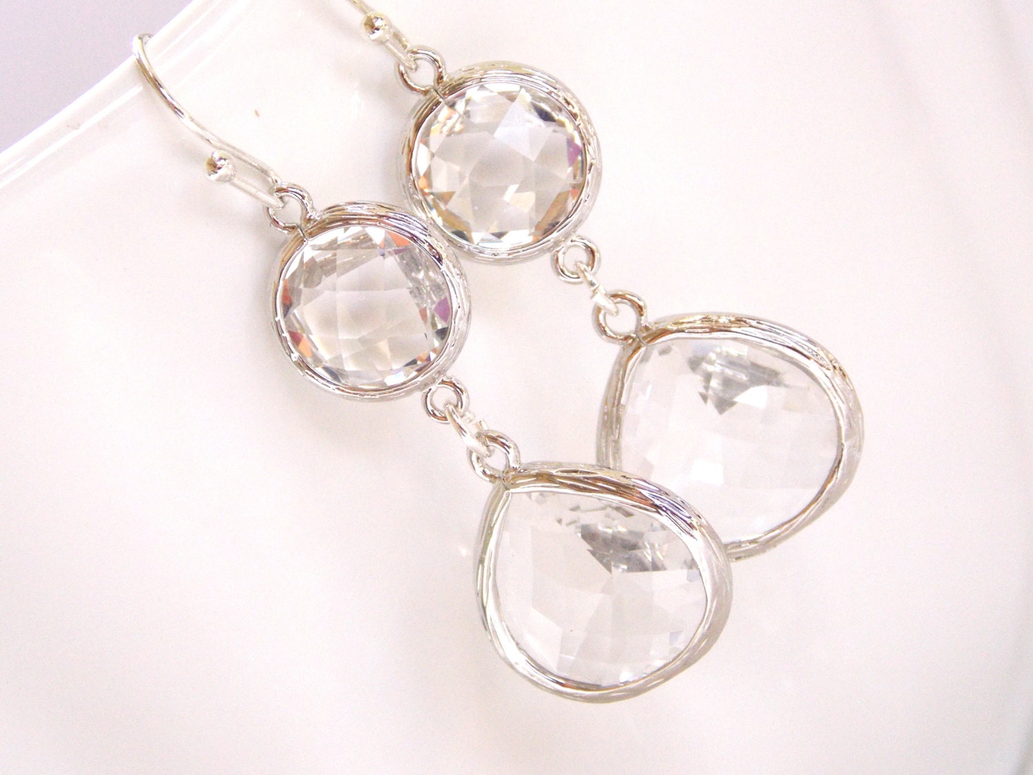 Mya earrings clear crystal main image 0