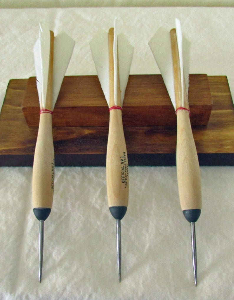 3 Apex No.1 White Turkey Feather Darts Etsy
