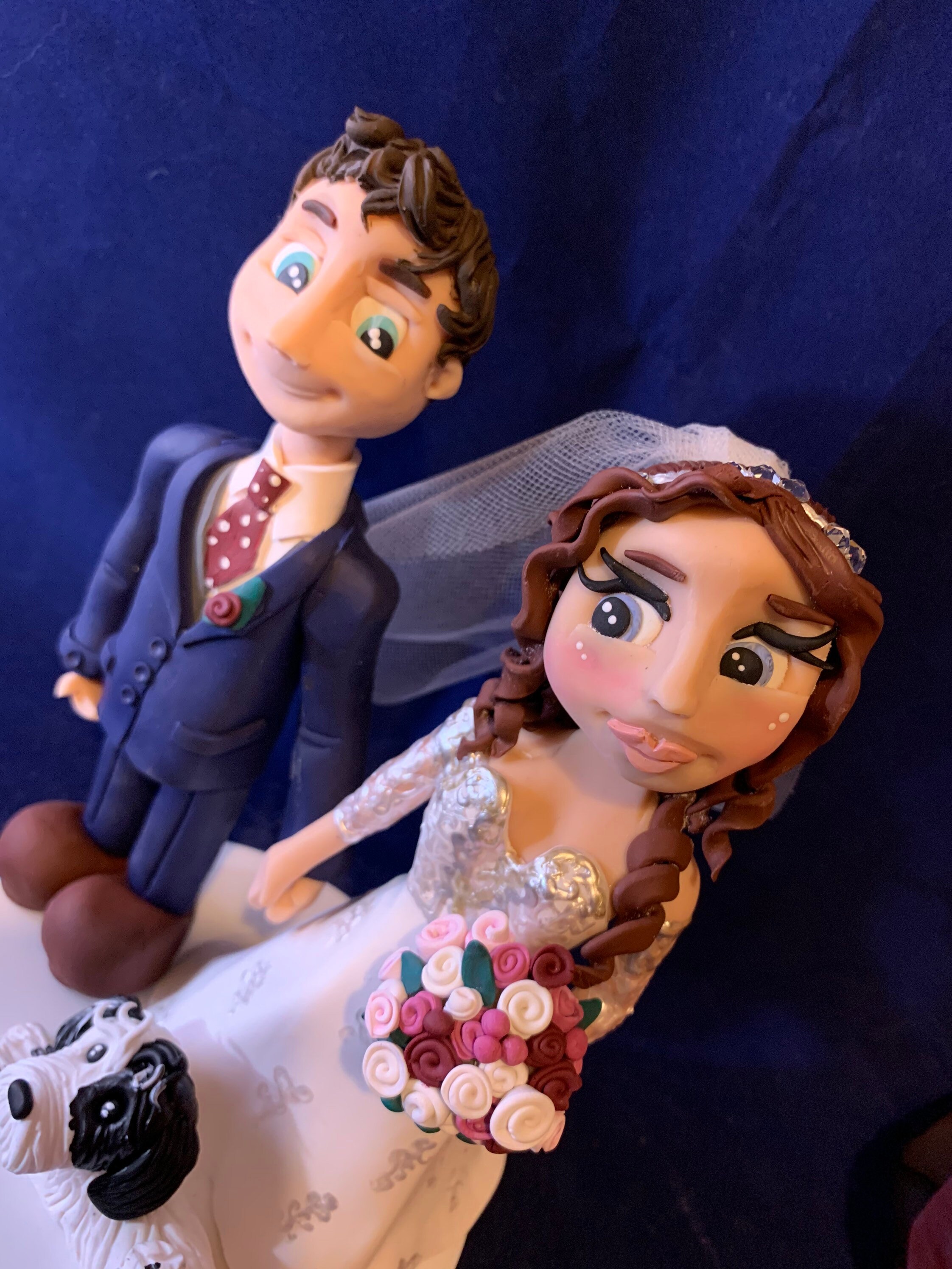 Personalised Wedding Cake Topper Wedding Couple Bride