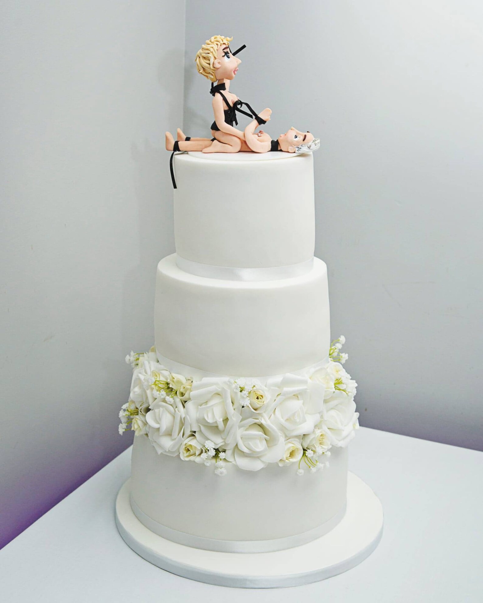 Custom Rude/ sexy wedding Cake topper bride and groom /Same Etsy