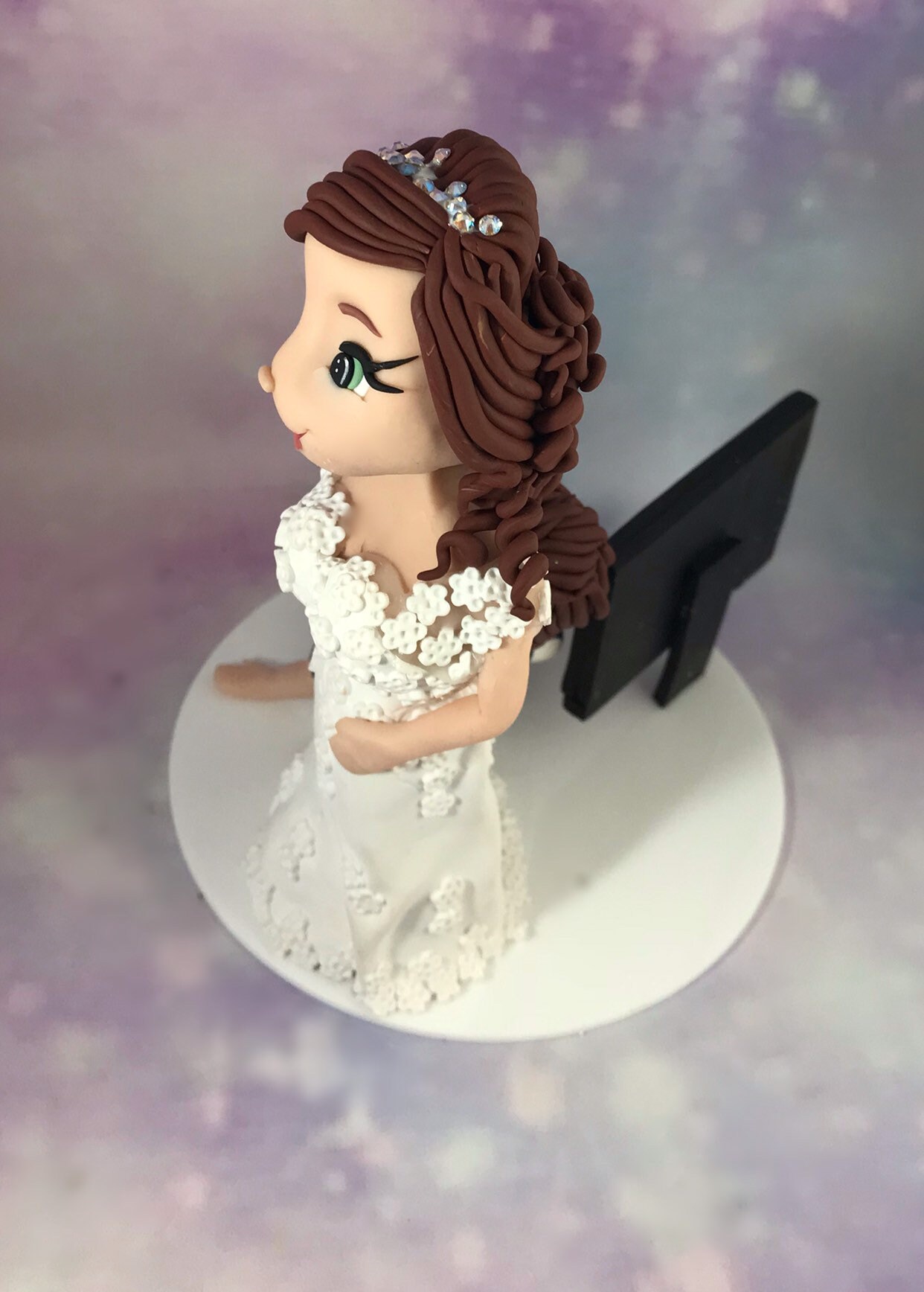 Personalised Wedding Cake Topper Bride Dragging Groom
