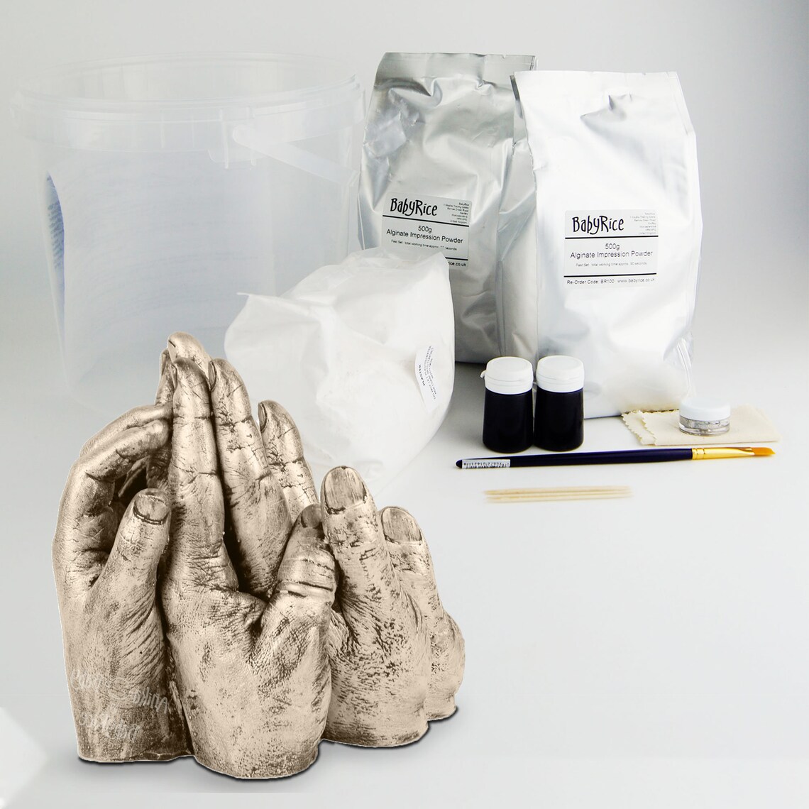 DIY Family Hand Casting Kit Gift Create a 3D Keepsake Holding Etsy