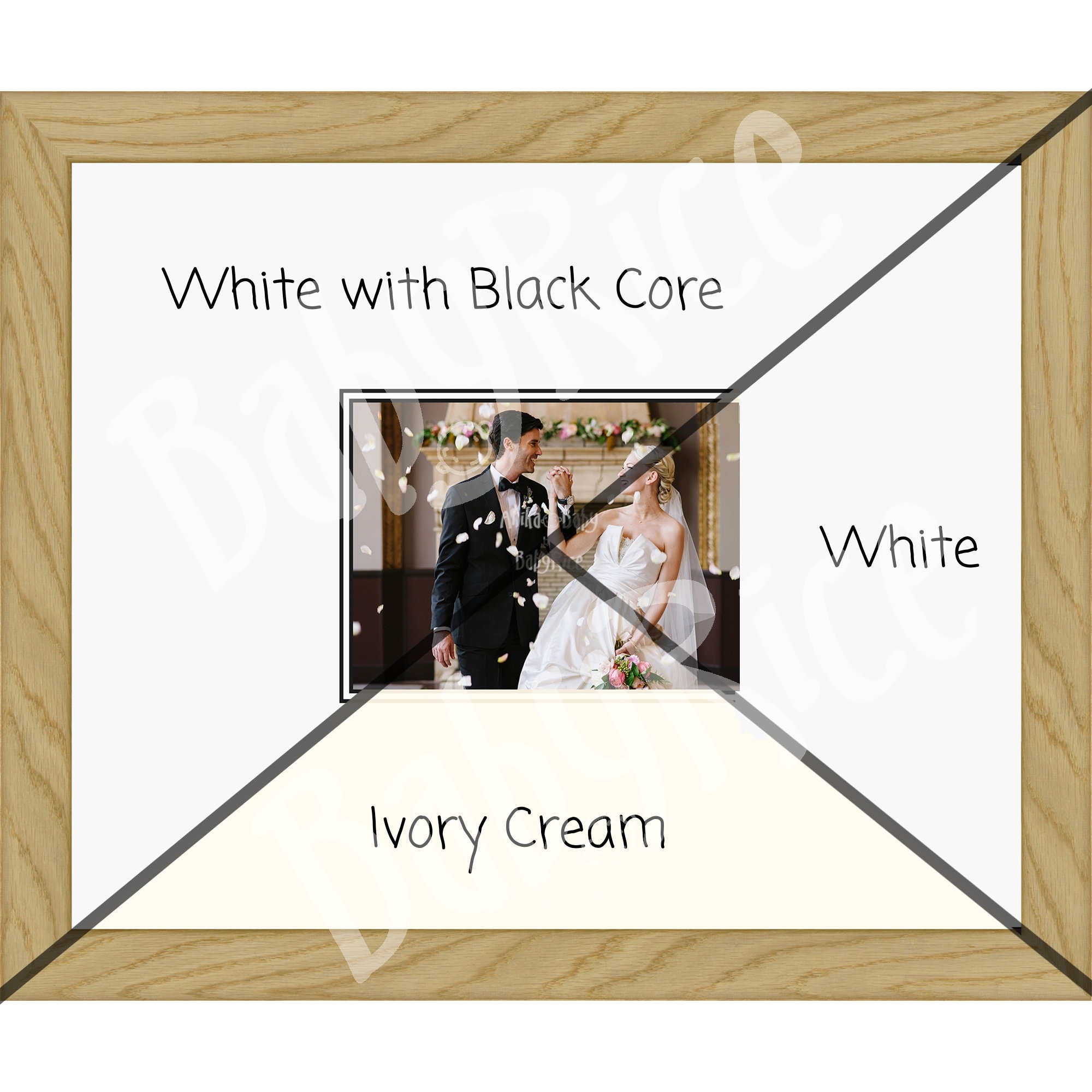 Large Signature White Frame 50x40cm for Wedding Guests i/o Book Unique Keepsake 