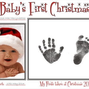 INKLESS WIPE HAND AND FOOT KEEPSAKE FOR CHRISTMAS X MAS BABY BOY OR GIRL NEW 