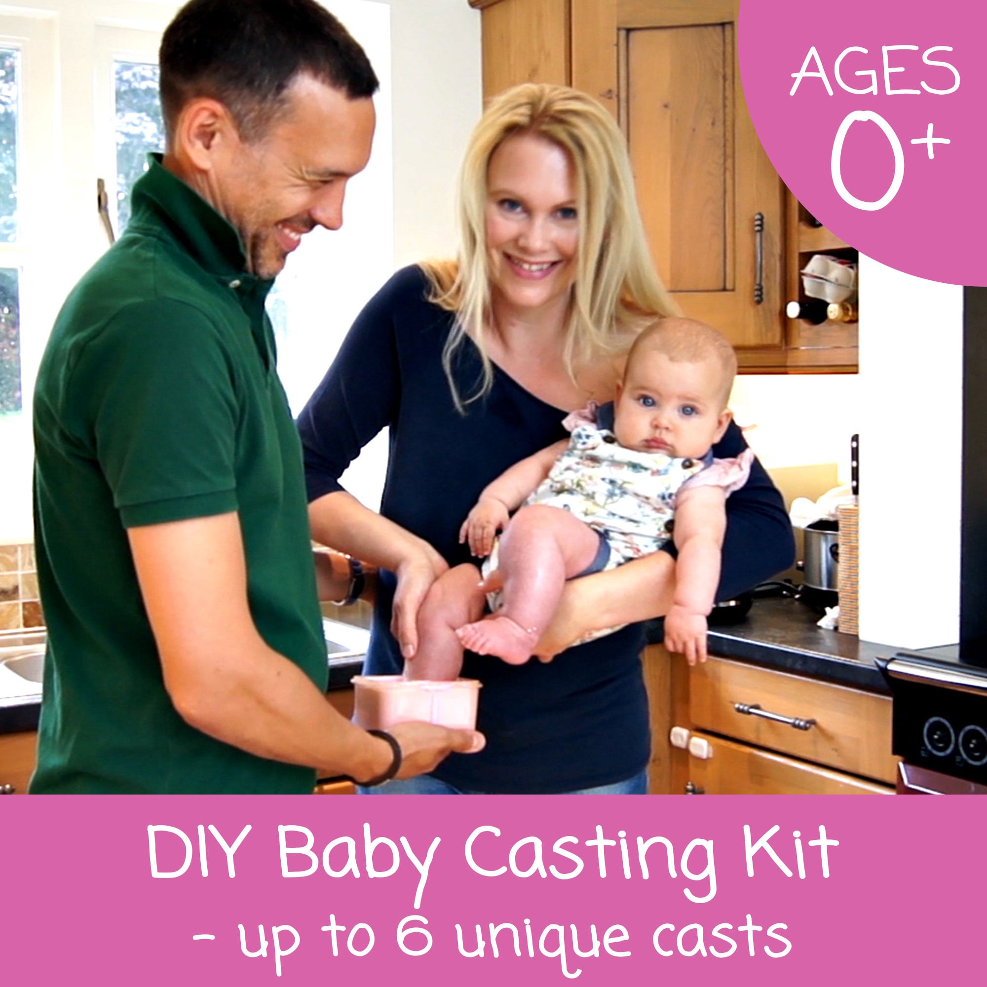 BabyRice Baby Casting Kit Create 3D Hand Foot Cast Shower Etsy