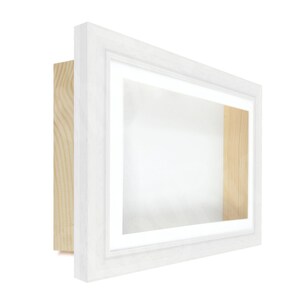 White Extra Deep Large Shadow Box Display Frame, 3D Framing, Rectangle / Oblong