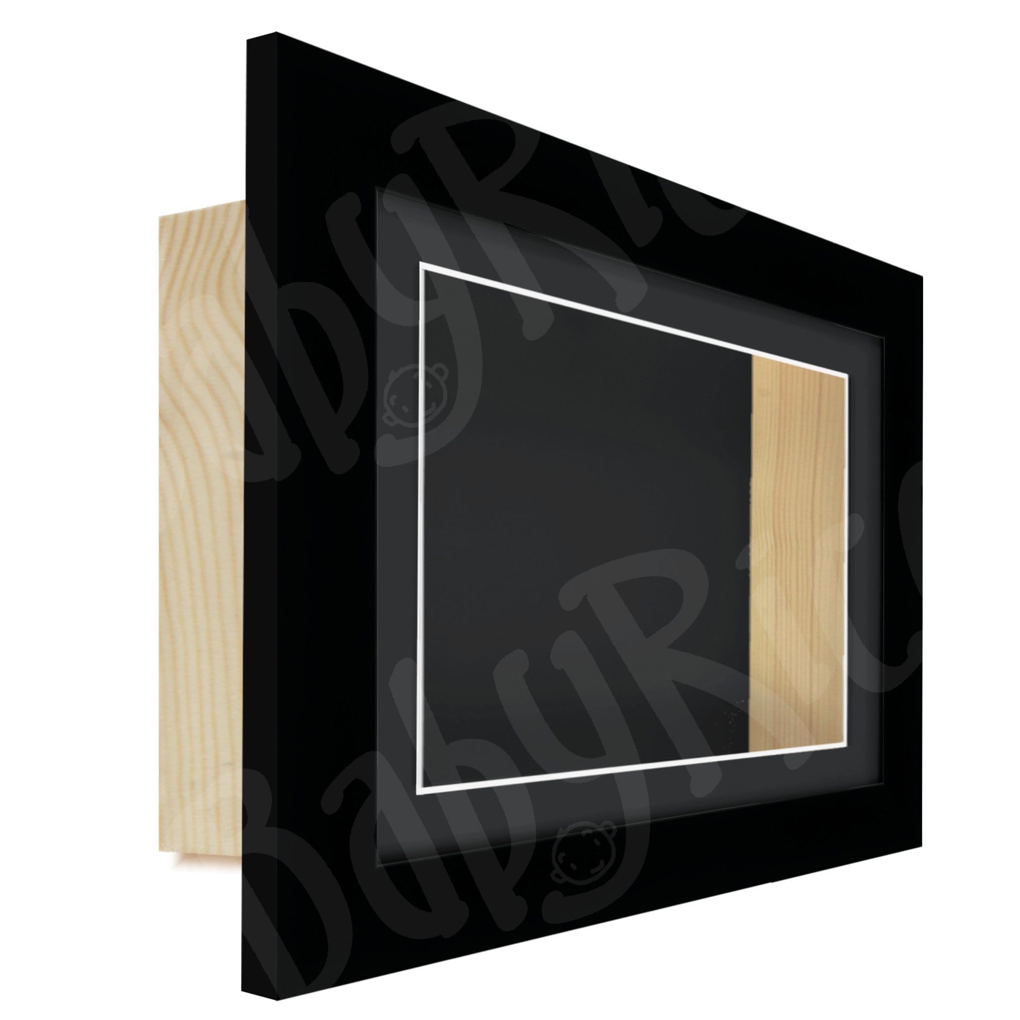 Black Wooden Shadow Deep Box Display Frame Choose Mount | Etsy