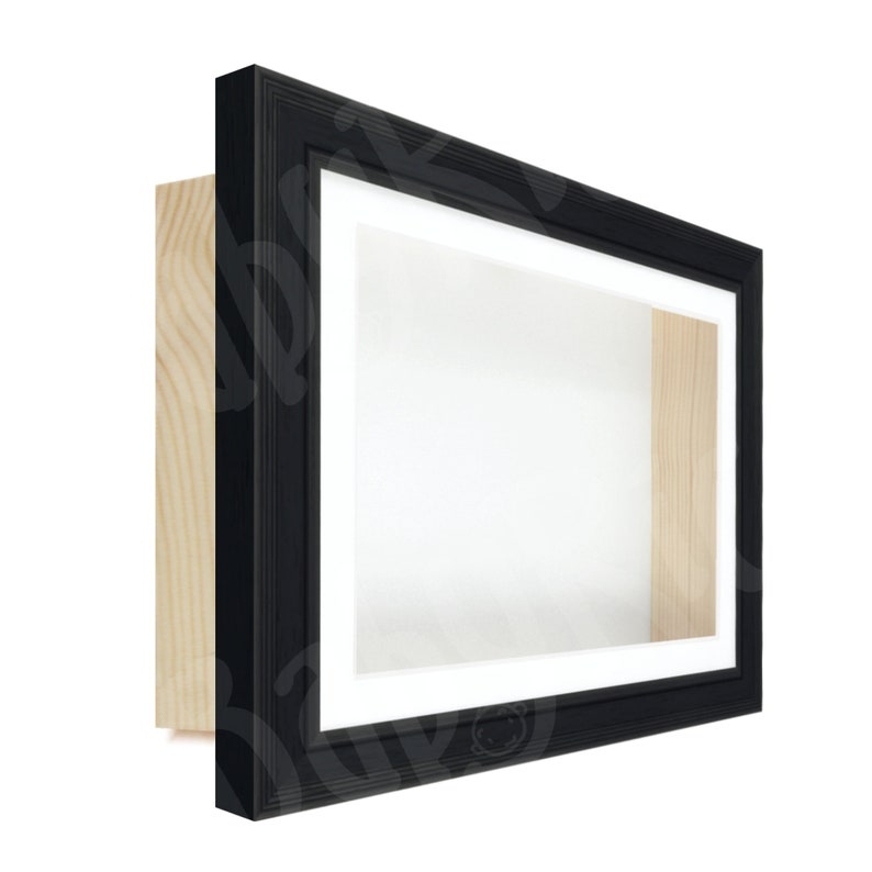 RECTANGLE Black Deep Shadow Box Frame Scoop Shape 3D Display - Etsy UK