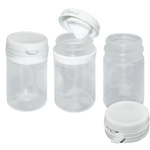 Leere 20ml Plastikflaschen PP Töpfe Behälter für Acrylfarbe Tinte Kleber Glitter Craft Schmuckstücke Verzierungen Flip Top wiederverschließbarer Deckel