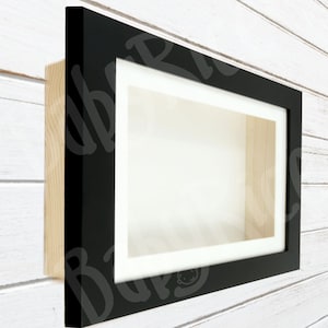Black Oblong Wooden Shadow Deep Box Display Frame Choose Mount Colour, Size Framing 3D Objects Items Casts Collectibles Wedding Keepsakes