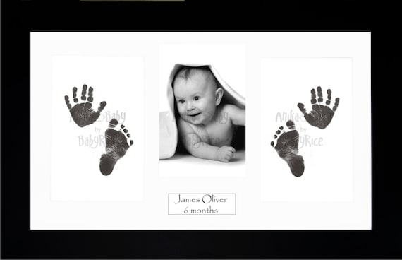 Baby Handprint Kit |No Mold| Baby Picture Frame, Baby Footprint Kit, Perfect for Baby Boy Gifts,Top Baby Girl Gifts, Baby Shower Gifts, Newborn Baby