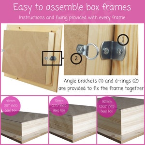 RECTANGLE Black Deep Shadow Box Frame, Scoop Shape, 3D Display Picture ...