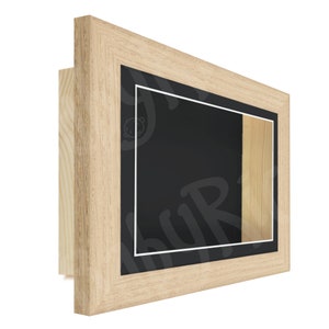 RECTANGLE Oblong Extra Deep Shadow Box Display Frame New Solid Oak ...