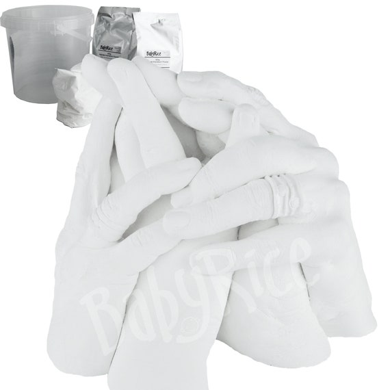 Kit Calco Mani Impronte 3D Famiglia In Gesso E Alginato Scultura Artistiche Mani Piedi Bambini E Adulti Fai Da Te Regalo Originale Confezione Completa 87749088