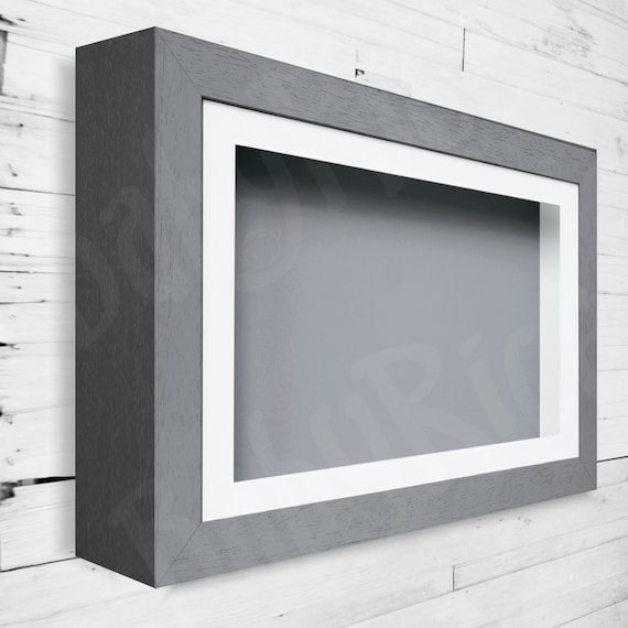 New Dark Grey Shadow Box Display Frame Small Large Size 4.8cm Deep Depth  Object Item Keepsakes Insert Gray Shadowbox Memory Square Oblong - Etsy UK