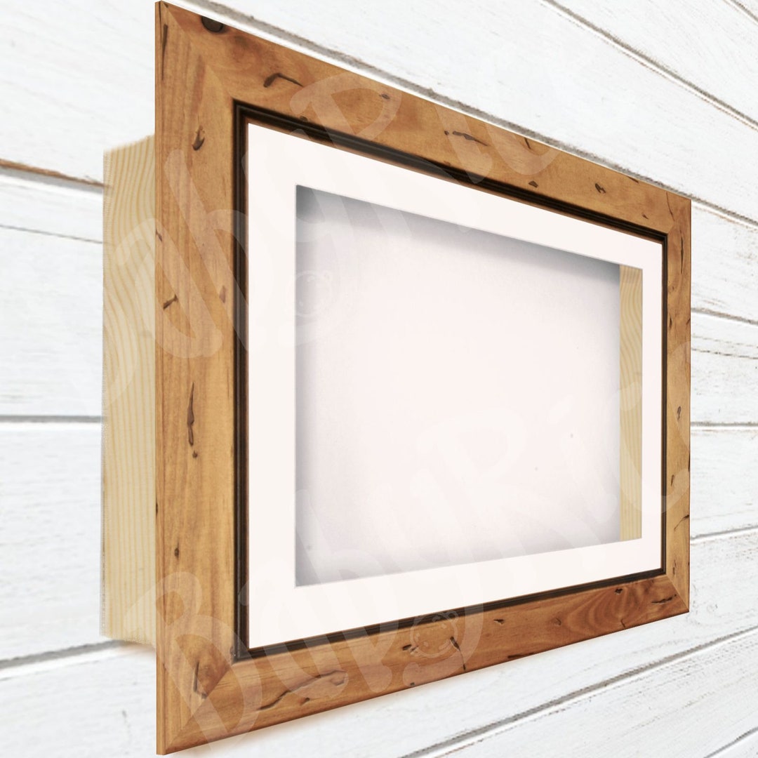 8x8 Shadowbox Gallery Wood Frames - Charcoal Gray Deep Shadow Box Frame with A Display Depth of, Size: 8 x 8