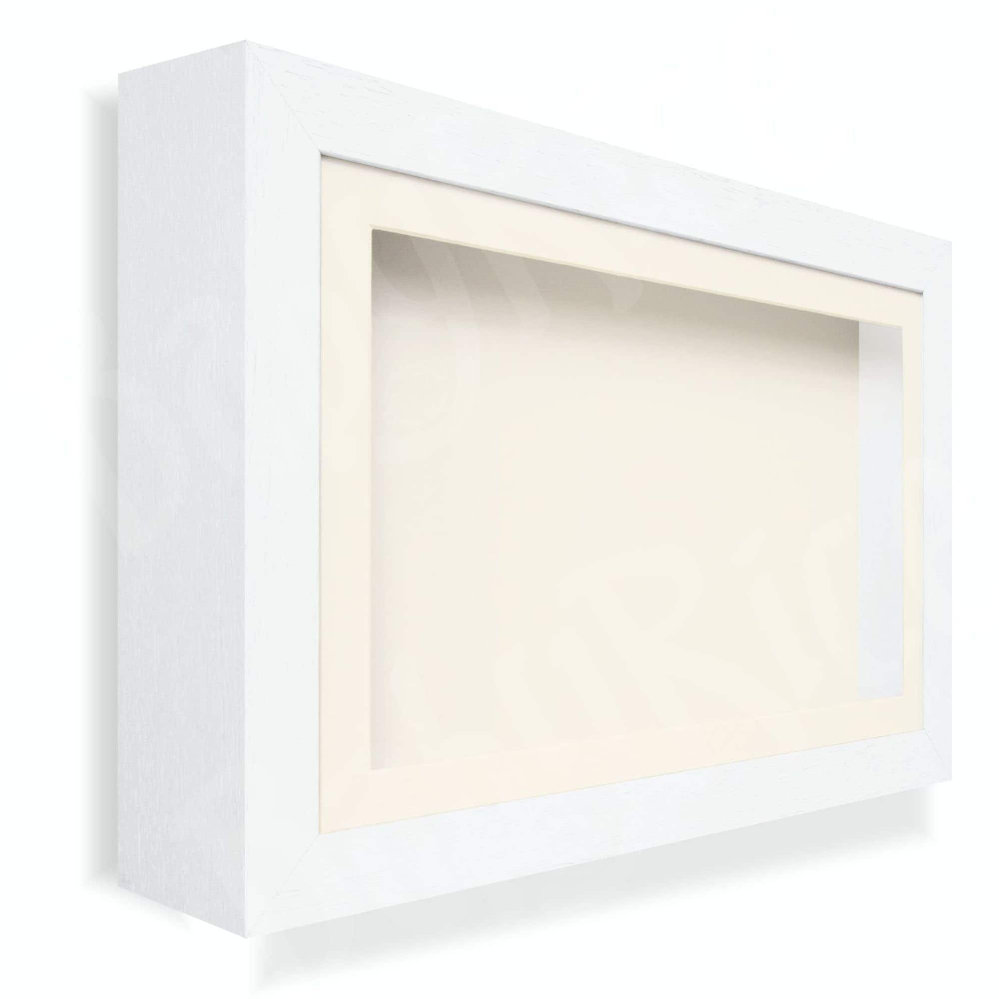 New White Deep Shadow Box Display Frame LOTS OF SIZES 4.8cm Etsy Canada