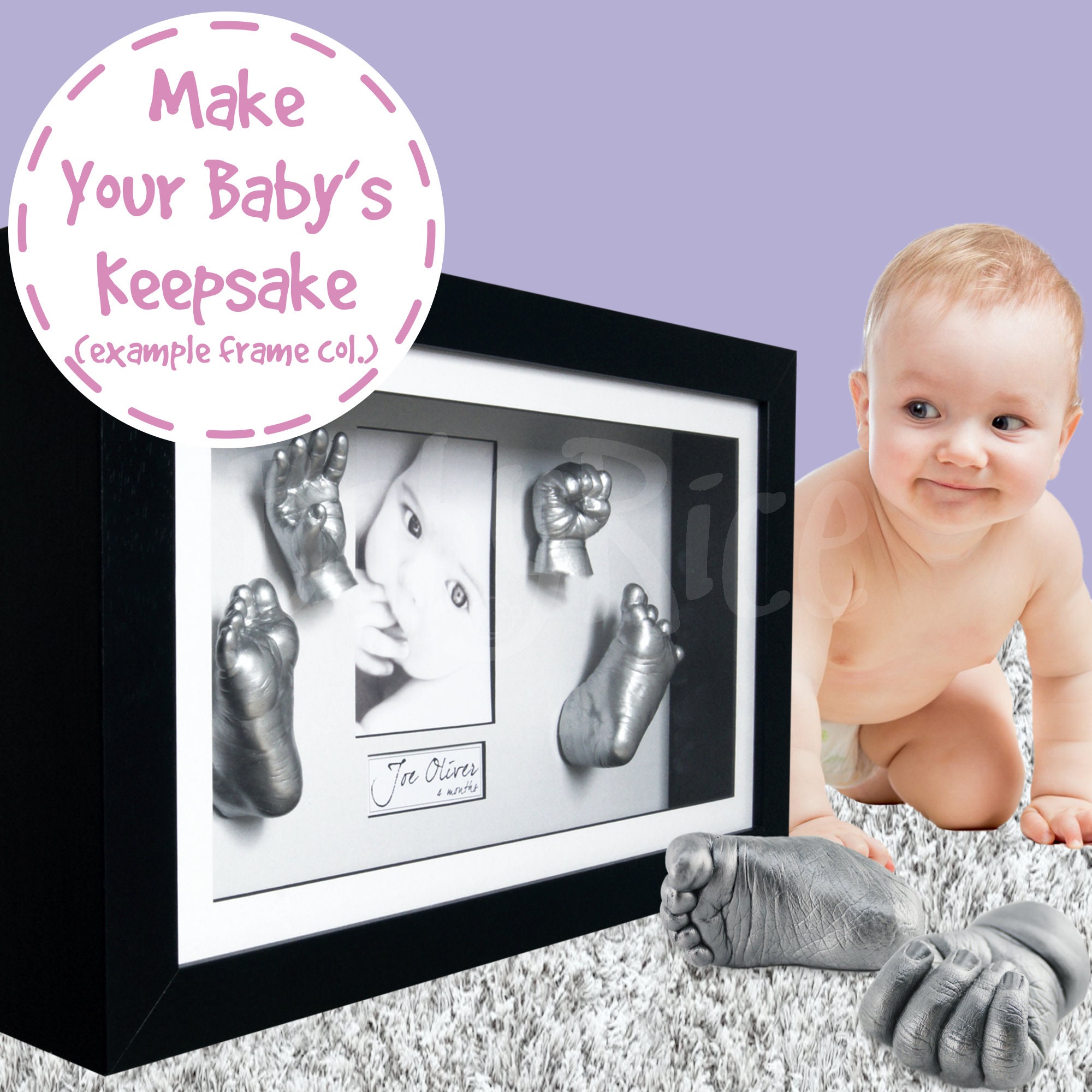 1PC 8-piece set Create Unique 3D Baby Hand and Foot Baby Keepsake