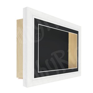 Black and White Deep Shadow Box Display Frame, 3D Framing.