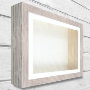 New Stone Grey Veneer Shadow Box Display Frame 3.8cm Deep Inside, Lots of SIZES, INSERT COLOURS Framing Object Item 3D Picture Art Handmade