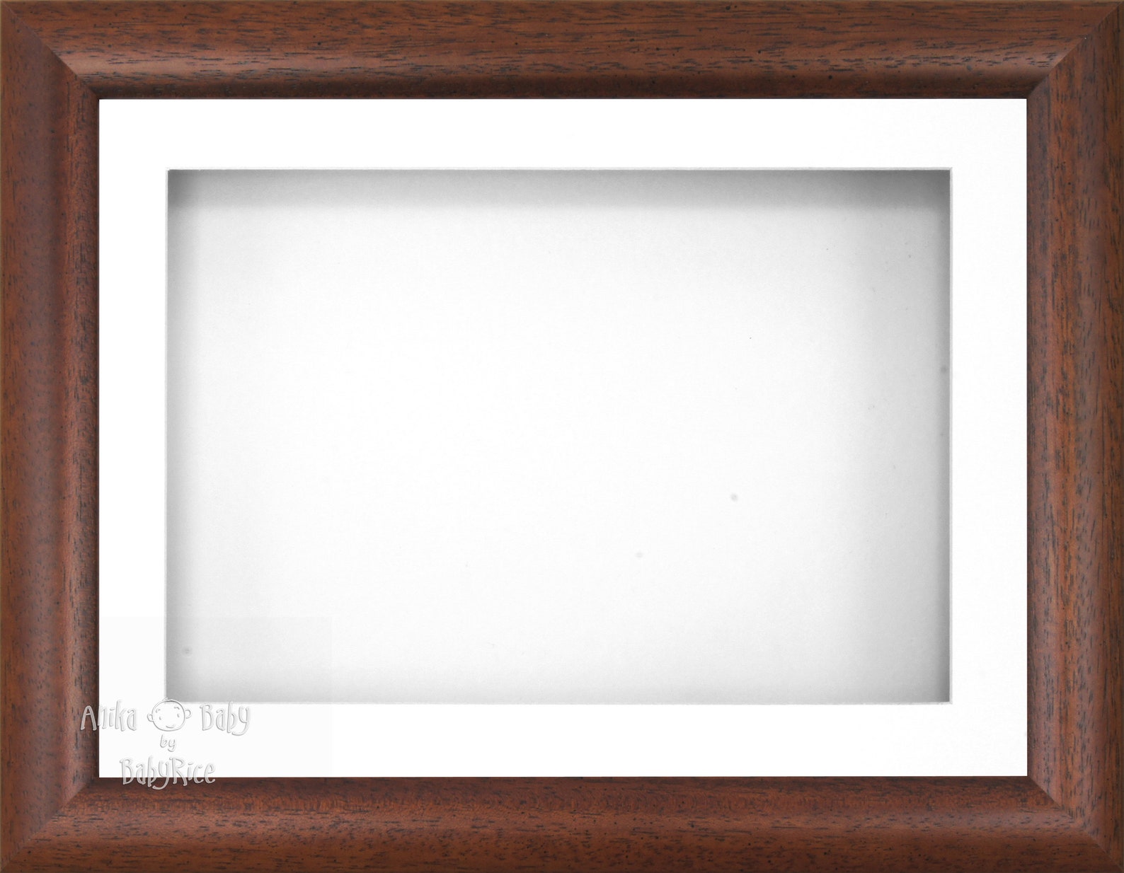 Dark Wood Walnut Brown Deep Shadow Box Display Frame Framing | Etsy UK