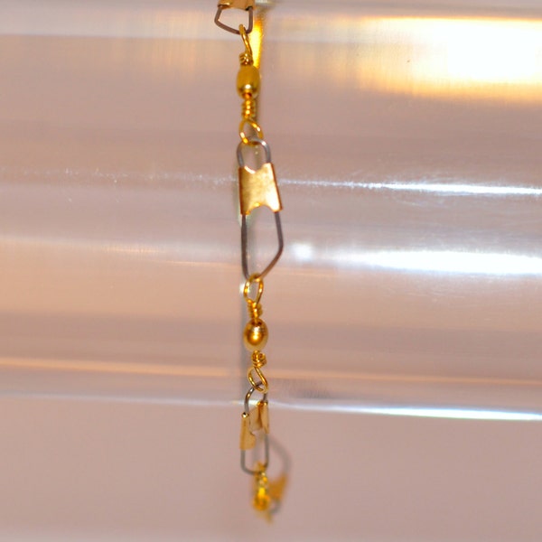 Fish it gold fishing bracelet