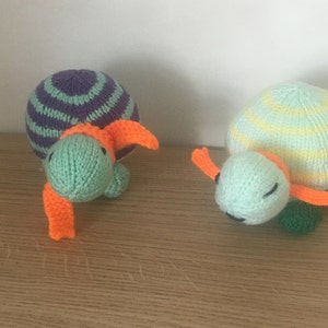 Knitted Tortoise Toys, Handmade