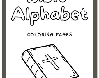Bible Alphabet Coloring Pages