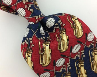 Counterbuy Tie Gold Bag Club Ball Red Navy Gray Silk Men Necktie N4-169 Excellent Cravate de fantaisie Corbata de la novedad