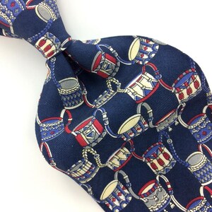 Geoffrey Beene Usa Navy Blue Geometric Silk Necktie In14-485 Novelty Ties Excellent Cravate de fantaisie Corbata de la novedad qw