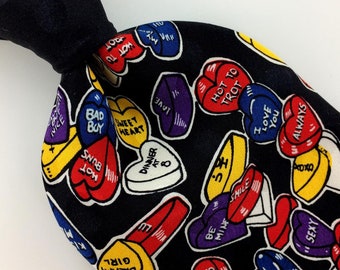 My Tie I Love You Valentine Heart Red Yellow Blue Silk Men Necktie N4-269 Excellent Cravate de fantaisie Corbata de la novedad